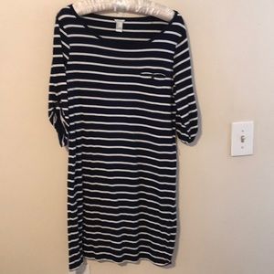 Nautical navy and white dress from forever 21 L